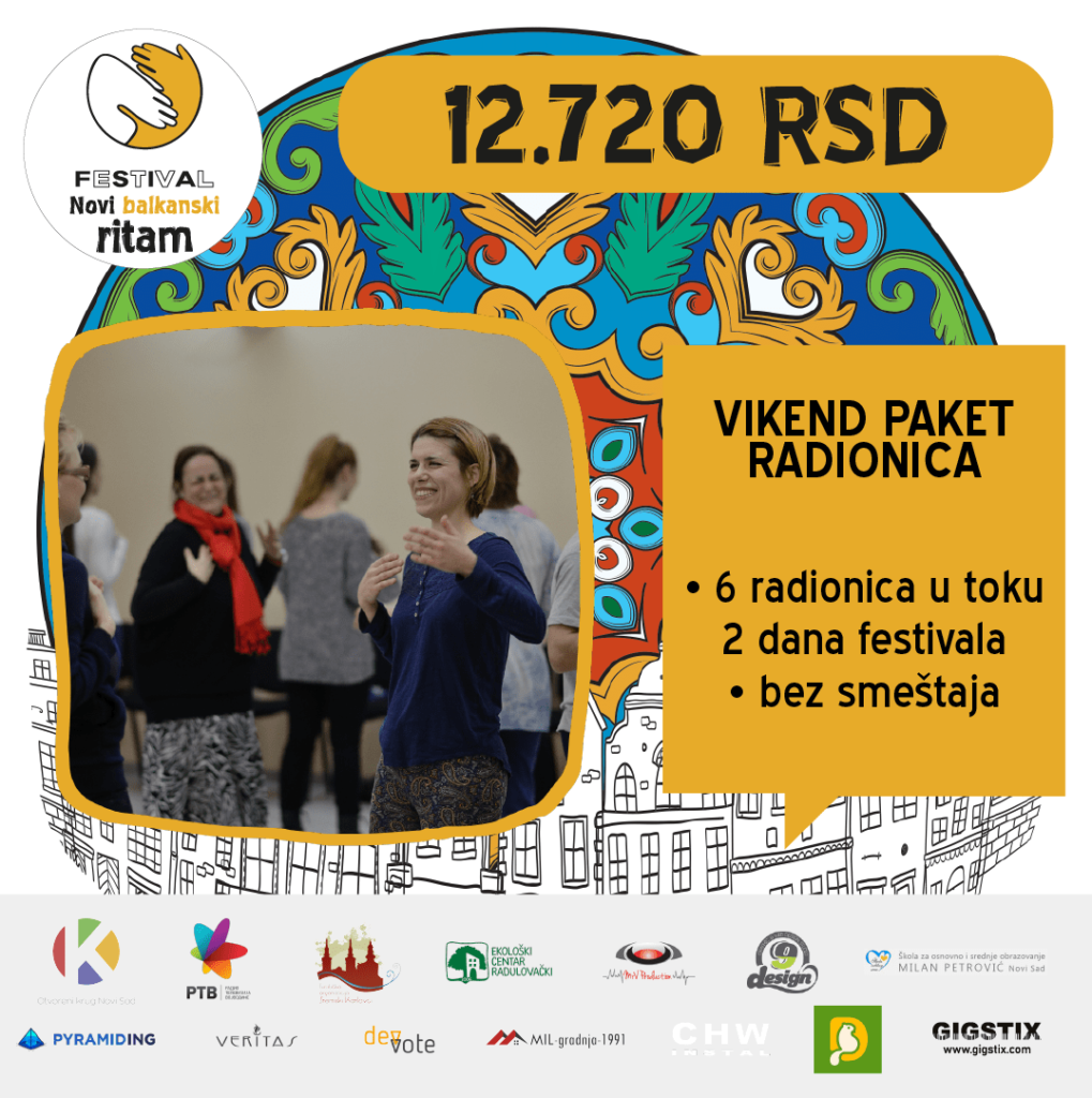 Festival Novi balkanski ritam - vikend paket radionica