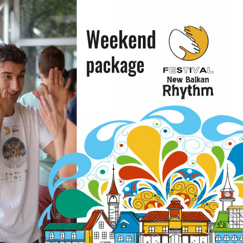 The weekend package - 8 workshops, food, accommodation, New Balkan Rhythm festival crowdfunding campaign - 212 EUR
