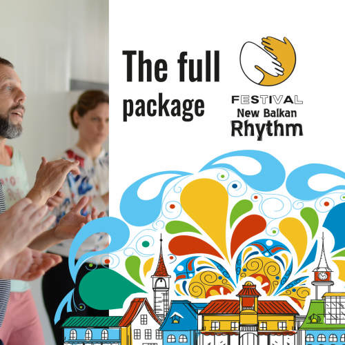 The full package - 12 workshops, food, accommodation, New Balkan Rhythm festival crowdfunding campaign - 332 EUR