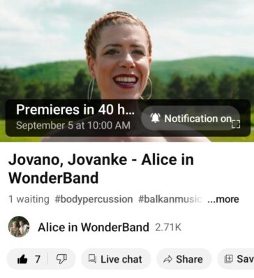 Jovano Jovanke music video premiere Alice in WonderBand