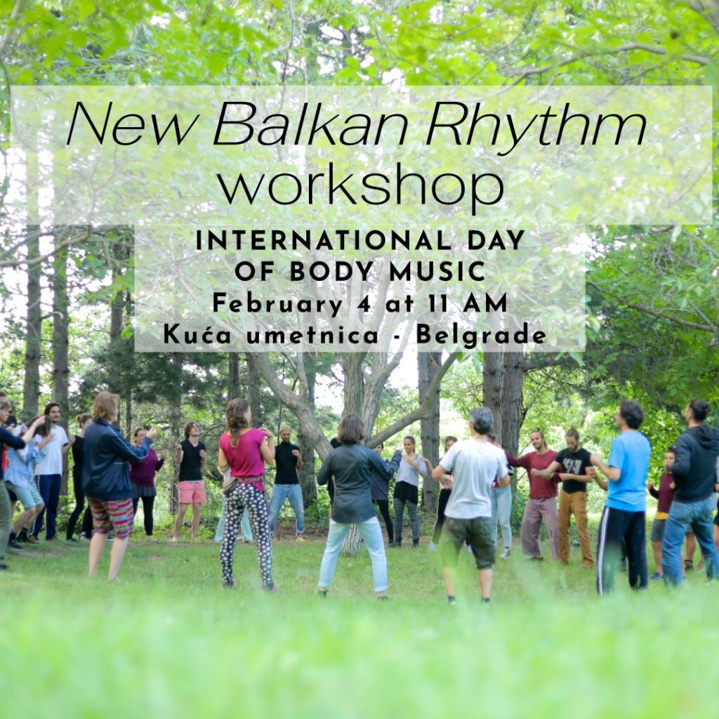 International Day of Body Music - New Balkan Rhythm workshop - photo Boris Radivojkov