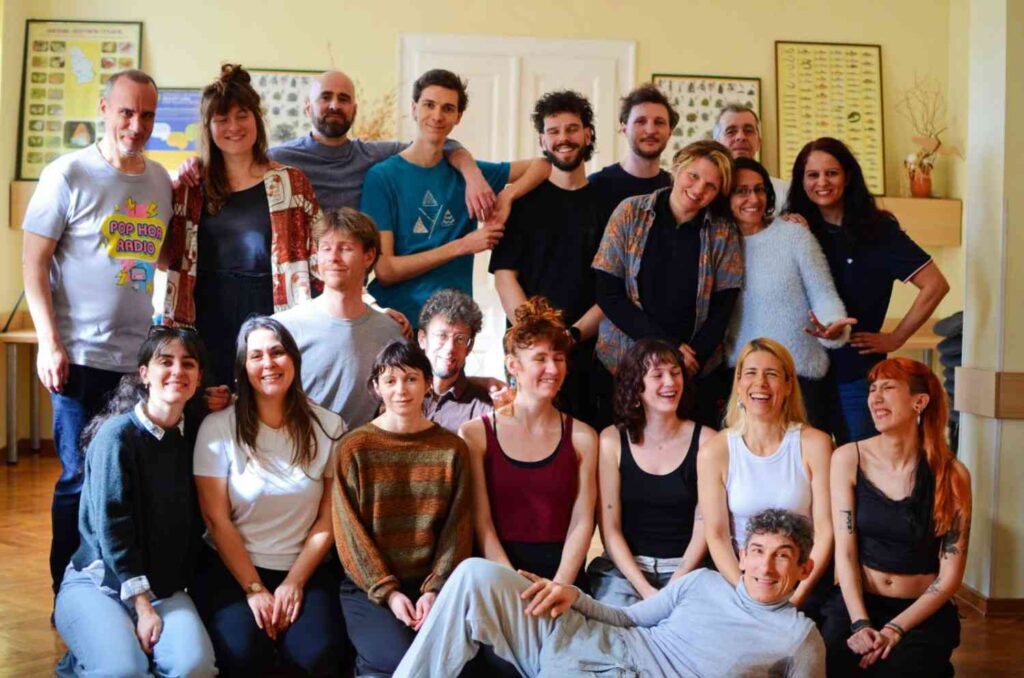 Body music seminar Students of Lumier University Lyon Photo: Alisa Dinjaški